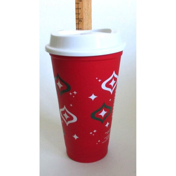 Starbucks Holiday 2023 Red Cup Day Reusable 16 oz Cup with Lid - Picture 4 of 6